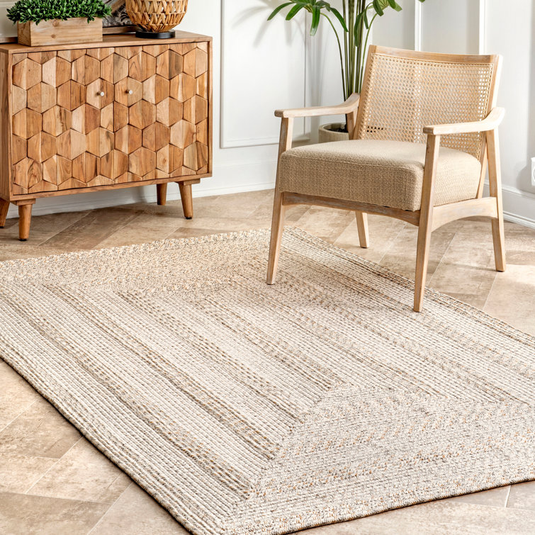Breakwater Bay Catharine Braided Indoor / Outdoor Area Rug in Ivory & Reviews Wayfair